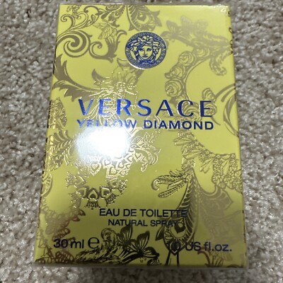 Versace Yellow Diamond Eau De Toilette Womens Parfum Fragrance 1 oz/ 30 ml NEW