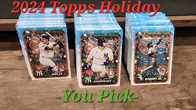 2024 Topps Holiday Baseball (H1 - H200) - You Pick - Complete Your Set!!!