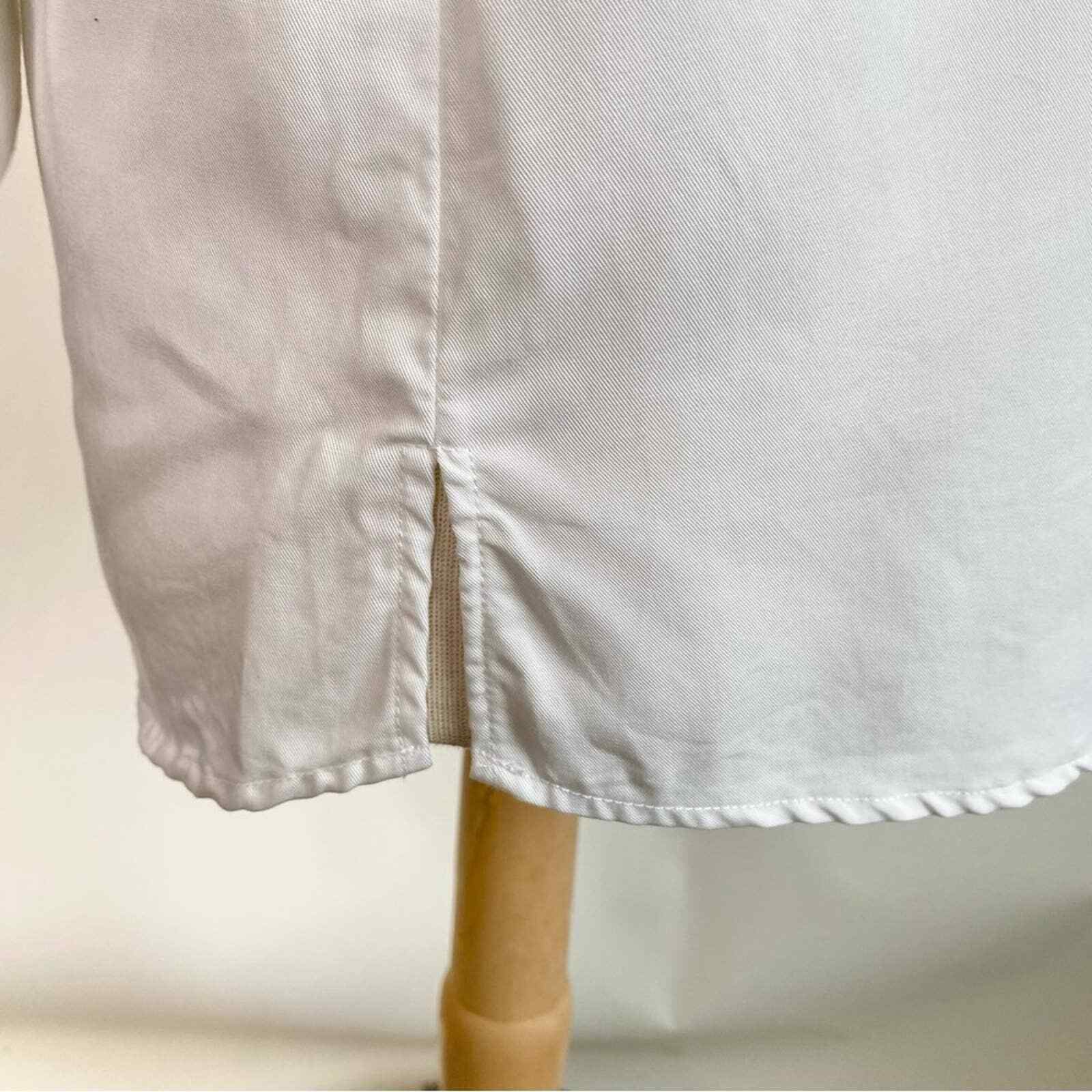 Soft Surroundings top tunic white split sleeve ve… - image 7