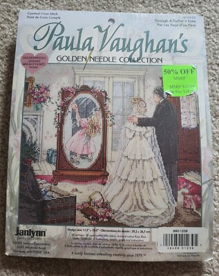 Paula Vaughans 113903 Through A Fathers Eyes Counted Cross Stitch Kit