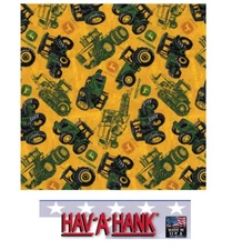 USA MADE Hav-A-Hank John Deere TRACTOR FARM Bandana Head Neck Wrap Face Scarf