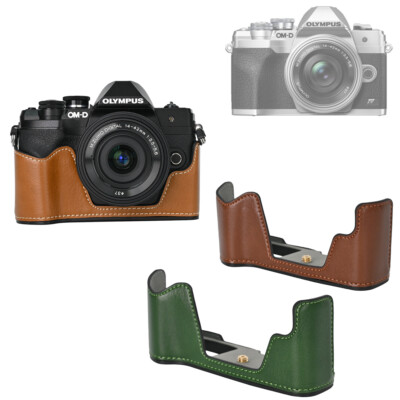 EM10IV PU Base Bag Half Cover Case Shell for Olympus OMD EM10 Mark IV Camera