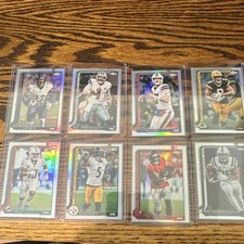 2025 Topps Chrome NFL Refractor 8 Card Lot D Dak Prescott Josh Allen