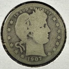 1907 25C Barber Quarter (87423)