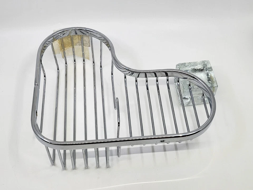 Cesta esquinera combinada grande Ginger® latón macizo cromo pulido 504L-26 Foto 4 de 4