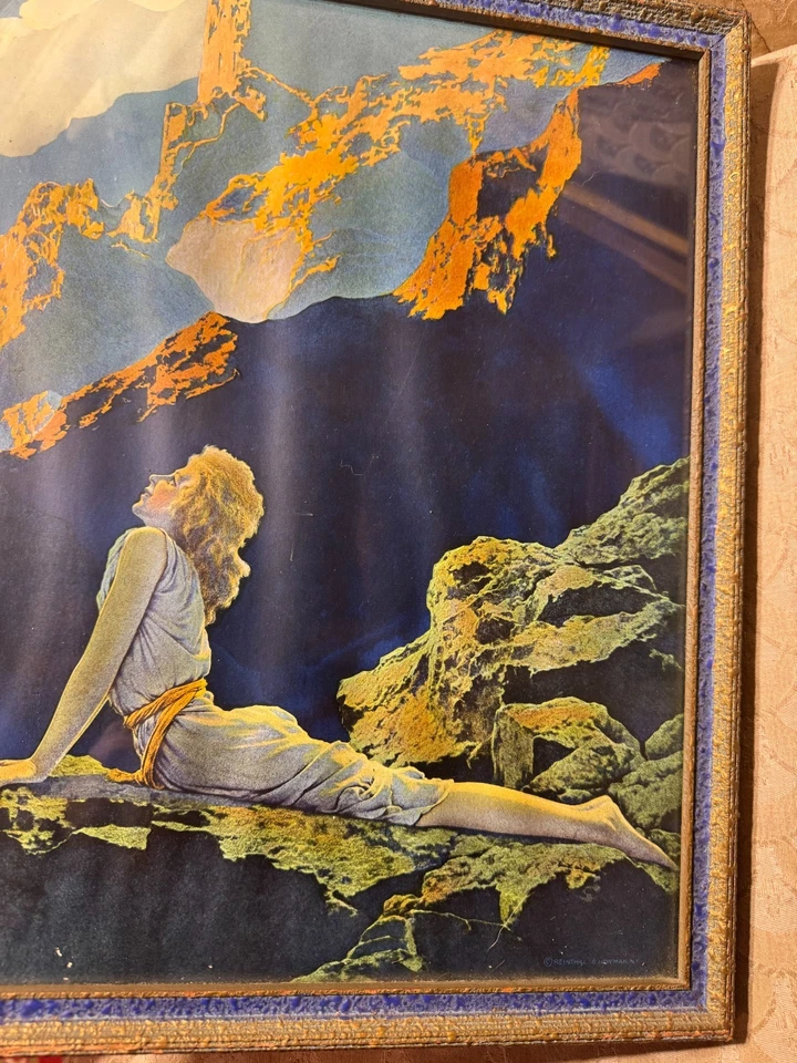 Antiguo Maxfield Frederick Parrish (1870 - 1966) "Wild Geese" Reinthal & Newman Foto 4 de 4