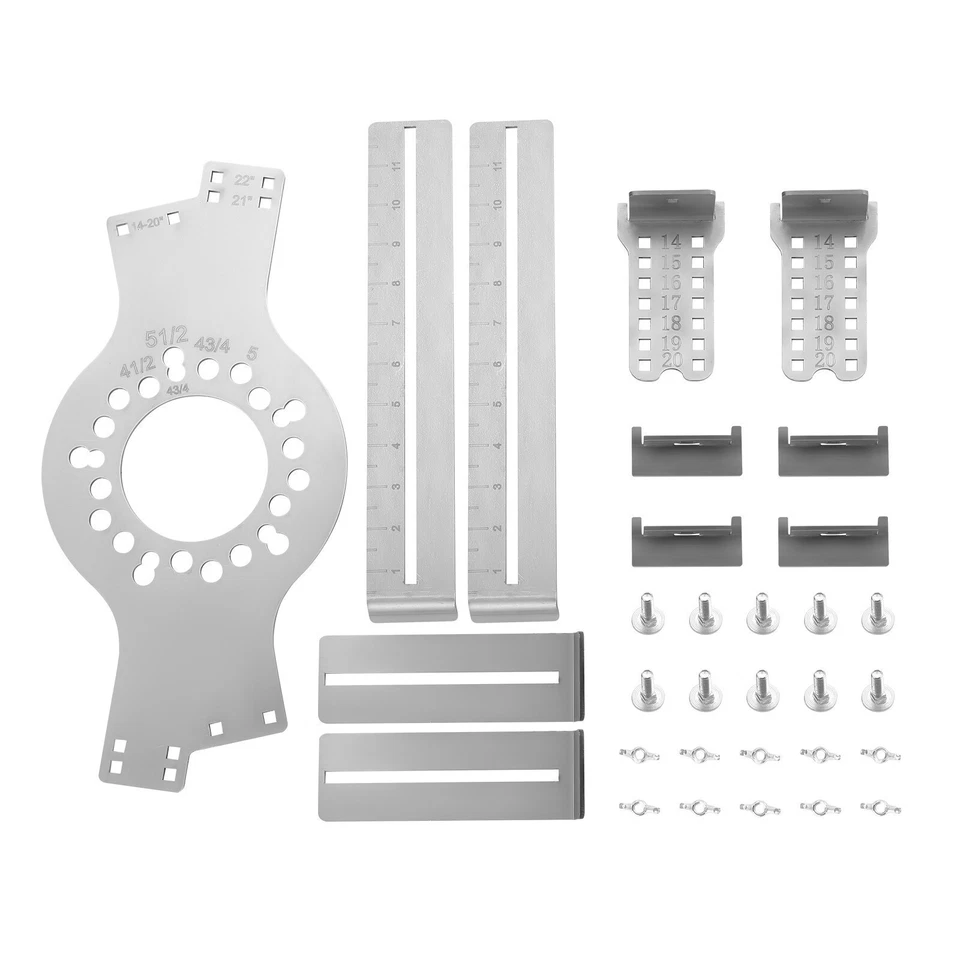 14"-20" Wheel Fitment Simulator Tool Tire Size Fit Test Measuring Mockup 5-Lug - Image 3 of 4