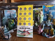 Vintage Antique Aquarium Fishbowl Original Package Longlife Algi-Stop Tablets