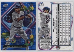 2023 Topps Cosmic Chrome Blue Moon Refractor /99 Matt Mervis #145 Rookie RC