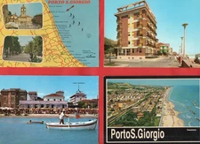 PORTO S. GIORGIO - LOTTO DI 6 CARTOLINE VINTAGE -FERMO-vedi foto e descrizione