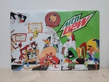 Vintage Styl Mountain Dew Tasmania Devil  Metal Sign Man Cave Bar Decor