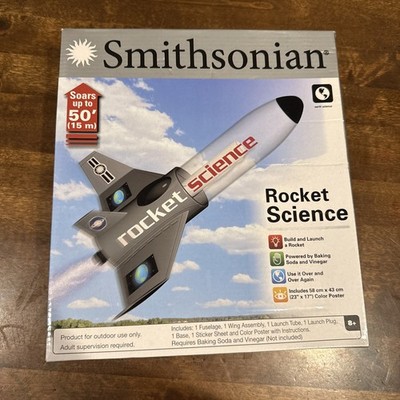 NEW Smithsonian Rocket Science Kit Build & Launch A Rocket Reusable STEM TOY