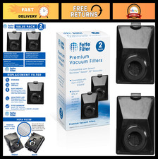 Washable Vacuum Filters Compatible with Rainbow R12179, E2 Black/Silver/Gold - 2