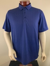 VINEYARD VINES Men's Performance All Over Fish Print Golf Polo Shirt Size L