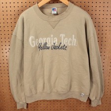 RUSSELL ATHLETIC Georgia Tech Yellow Jackets sweatshirt XL tag vtg 90s usa made