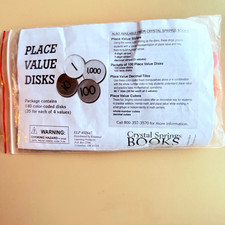 Place Value Foam Disks 140 Color-Coded Set Grades 1-4 Math Manipulative Centers