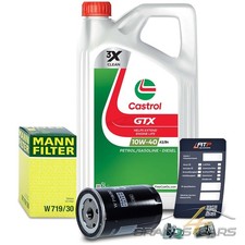 MANN-FILTER ÖLFILTER+5L CASTROL GTX 10W-40 A/B FÜR VW PASSAT 35I 3B 3BG 96-05