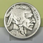 1917-S Buffalo Nickel  Good Light scratches in Indian's hair