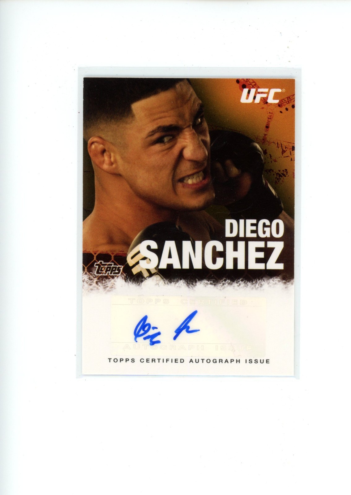 2010 Topps UFC Series 4 Diego Sanchez #FA-DS Fighter Auto Autographs