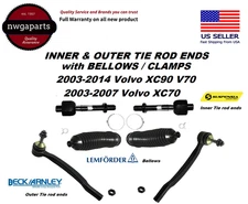 Tie Rod Set For 2004-2007 Volvo XC70 2003-2014 XC90