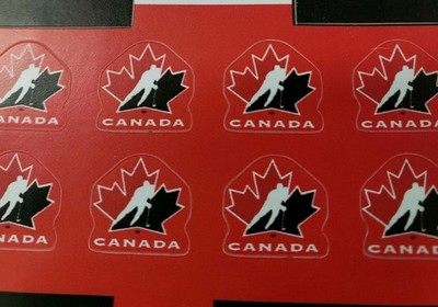 Super Chexx & Pro Bubble Dome Hockey- Decal Team USA & CANADA Player Sticker Set