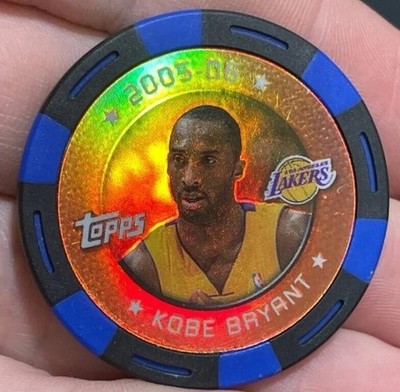 Kobe Bryant 2005-06 Topps NBA Collector Blue Foil Poker Chip #108/299 RARE