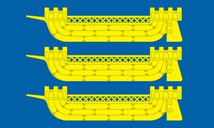Cinque Ports Flag Self Adhesive Vinyl Sticker