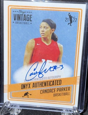 2021-22 Onyx Vintage Candace Parker On-Card Auto Authentic Autograph WNBA