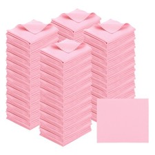Eyeglass Microfiber Cleaning Cloth 7"x6" 200 Pack Pink