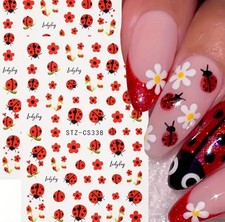 Marienk&auml;fer Nagelsticker -  Selbstklebend