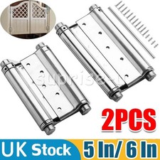 1-Pair 5"/6" Double Action Hinges Swing Spring Door Saloon Hinge Stainless steel