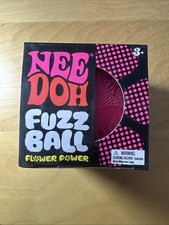 Pink NeeDoh Fuzz Ball Flower Power