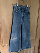 Vintage 1970s Levi Strauss Barnstormer Jeans Pants Bell Bottoms Kids Wide 22  