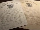 Pair of CIVIL WAR DOCUMENTS - 33rd Indiana Infantry Discharges - Same Soldier !