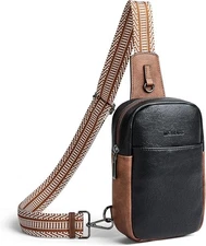 Women Sling Bag Crossbody Shoulder Chest Sling Bag Sports Backpack Travel Black