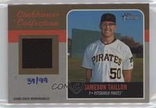 2019 Topps Heritage Clubhouse Collection Relics Gold 39/99 Jameson Taillon g4k