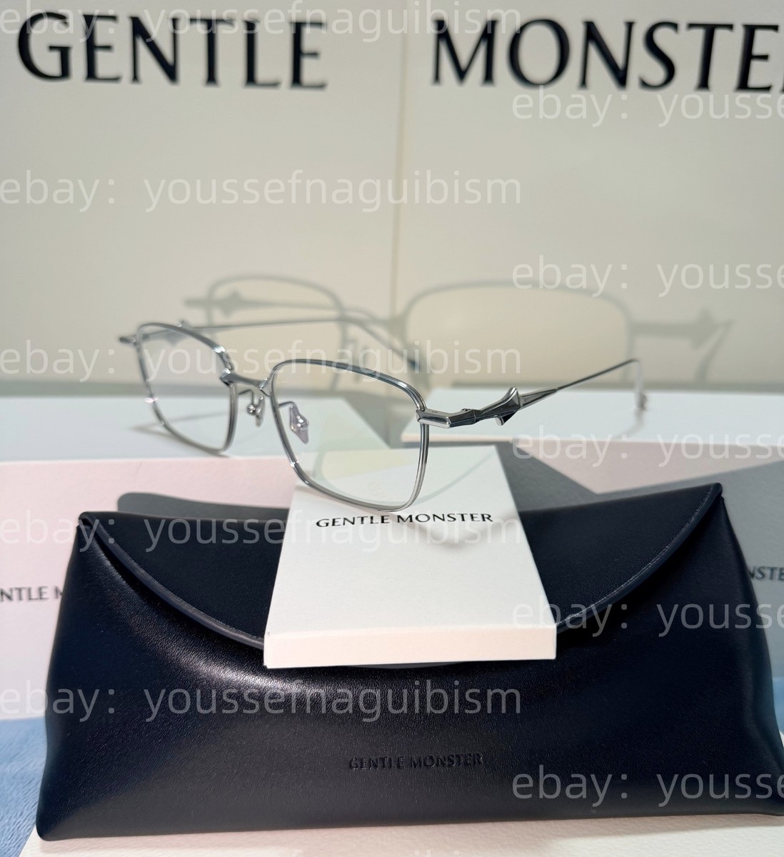 GENTLE MONSTER Vanta-02 シルバー メガネ Gentle Monster Vanta 02 square-frame Glasses | Silver | FARFETCH