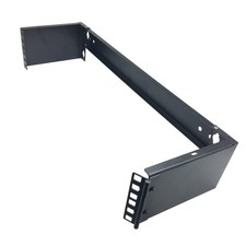 2U Hinged Wall Mount Patch Panel Bracket 6 Inch Deep Fits 19 Inch JCM-HWMB2U