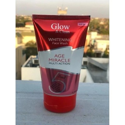 Glow & Clean Face Wash.Whitening and Age Miracle Solution for Men & Women 100g