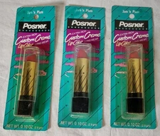 VTG 1980s Posner Extra Rich Custom Creme Lipstick JAM N' PLUM x3 Discontinued!