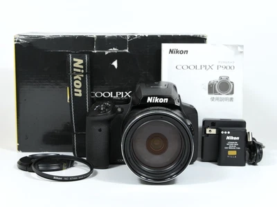 Nikon COOLPIX P900 Digitalkamera 16MP 83x Zoom Schwarz Mit Box - Bild 1 von 4