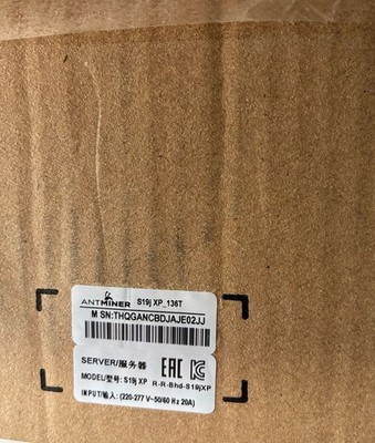 Antminer S19J XP 136TH ASIC SHA-256 Neu | PSU + Kabel inkl. EU Versand