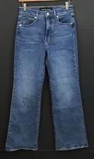Veronica Beard Crosbie Wide Leg Loafer High Rise Denim Jeans Size 28