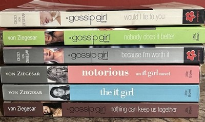 Gossip Girl Series 6 Book Lot Cecily Von Ziegesar Paperback Nobody Does It Girl