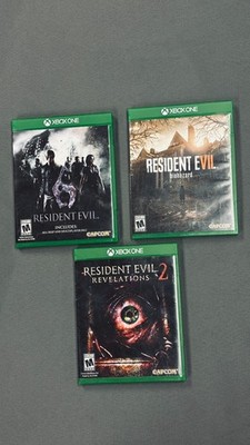 Lot of 3 Resident Evil Xbox One Games RE6 RE7 Revelations 2
