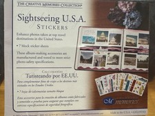 Creative Memories Sightseeing USA Stickers - 7 block stickers - NIP, NLA
