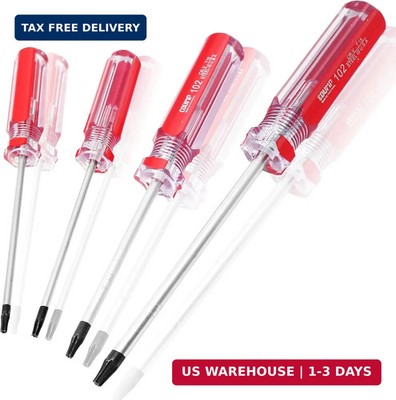 Bonsicoky 4 Pcs Torx Security Screwdriver Set with Magnetic Tip Plastic Grip, To