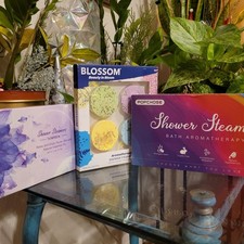 3 Pack Lot Shower Steamers Aromatherapy Essential Oils Scented Tablets Home Spa