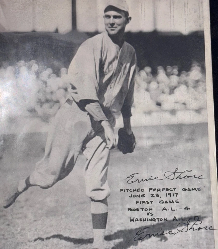 Ernie Shore "Perfect Game Pitcher w/Babe Ruth" Signed Autographed Photo Auto PSA - Image 2 of 4