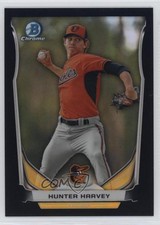2014 Bowman Draft Top Prospects Chrome Black Refractor 61/75 Hunter Harvey e2p